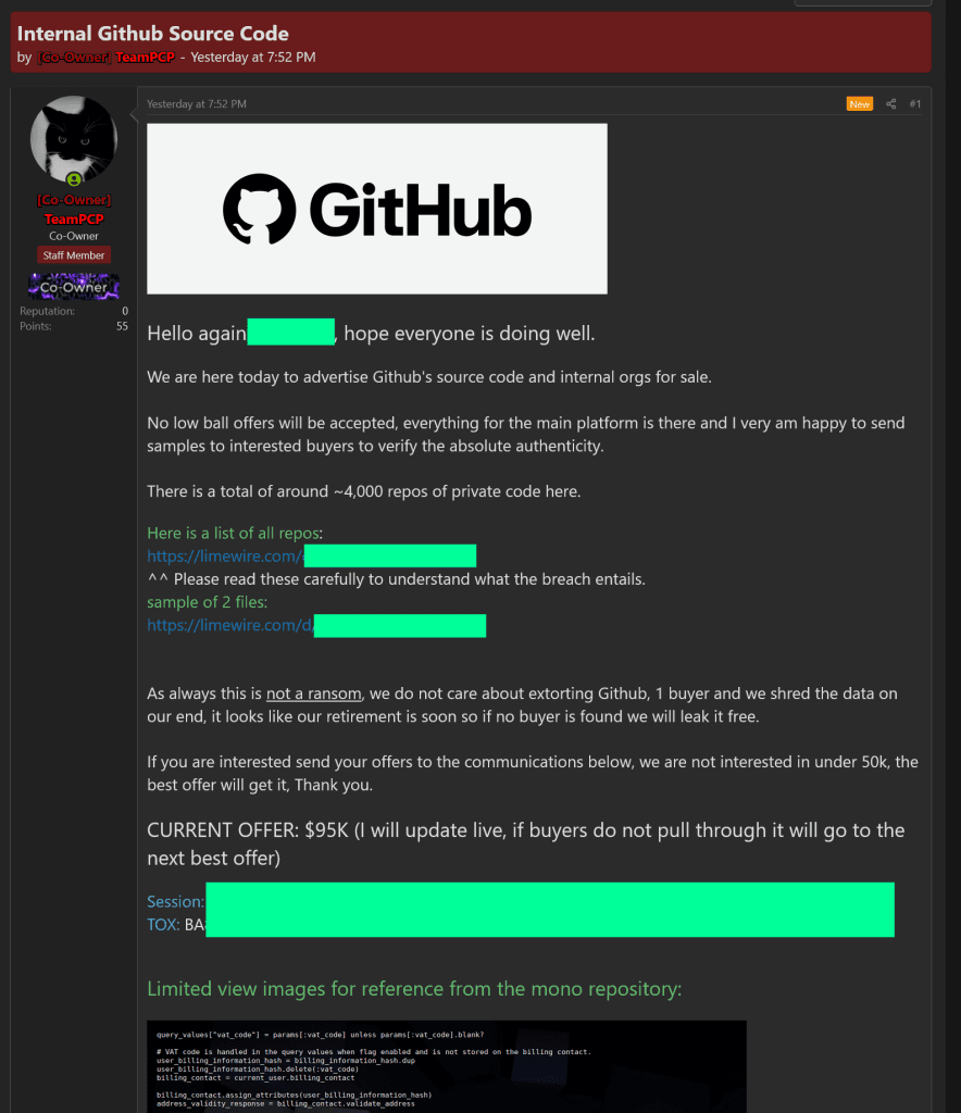 Brecha en GitHub: TeamPCP compromete 3.800 repositorios internos y por qué la concienciación es clave